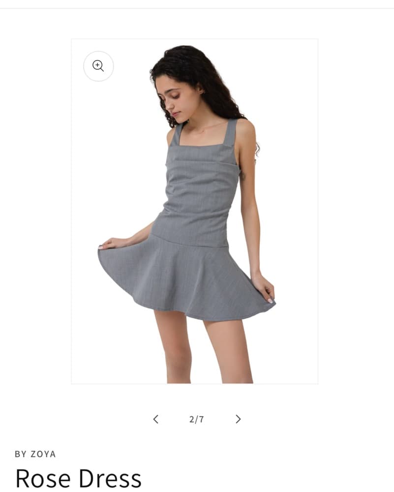 By Zoya Grey Mini Dress  - Image 4