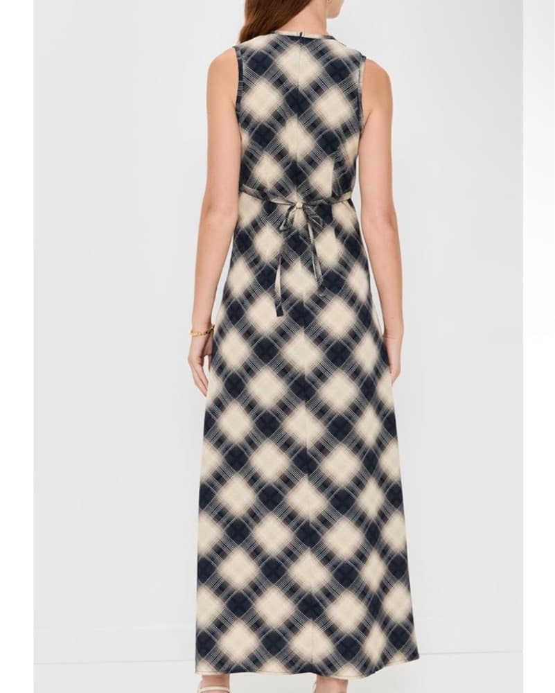 Chic Plaid Maxi Dress - Image 2