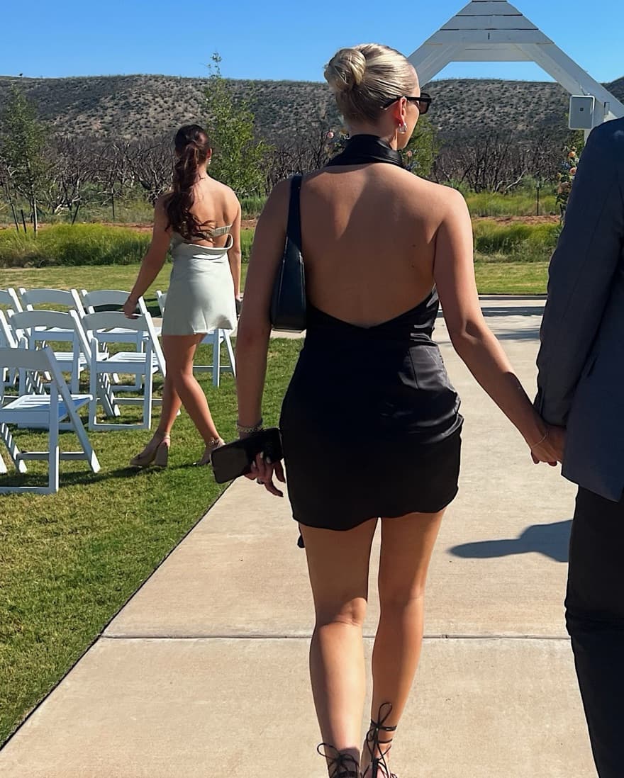 Revolve Black Dress - Image 3