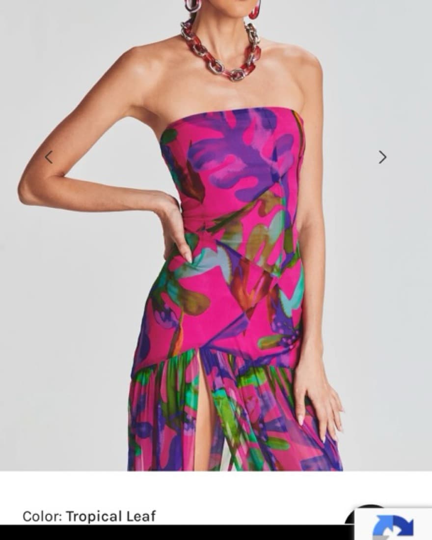 Retrofete Floral Floor Length Dress - Image 3