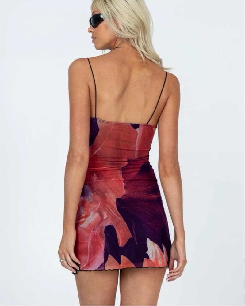 Vibrant Floral Bodycon Dress - Image 5