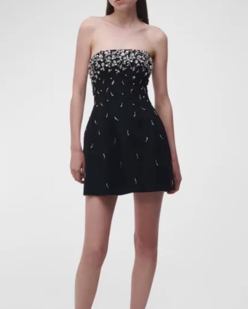 SIMKHAI EMBELLISHED MINI DRESS - Image 1
