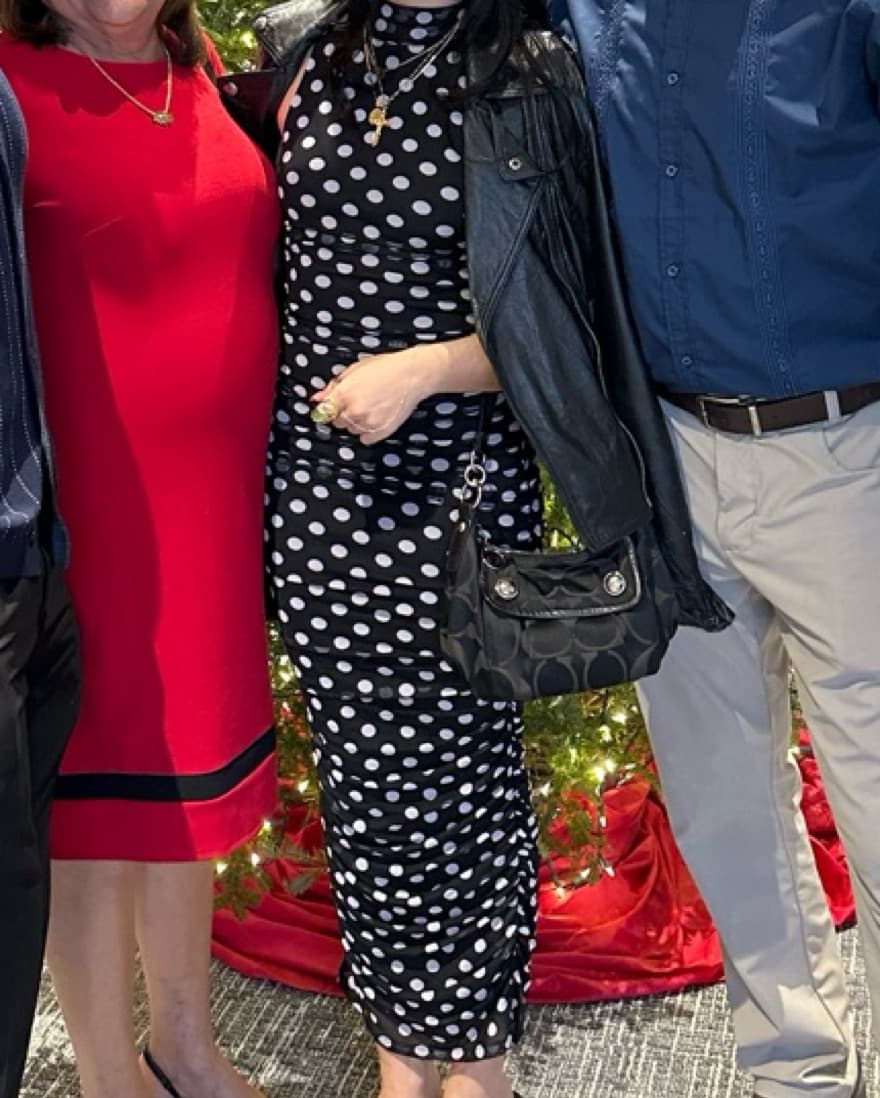 AFRM Polka Dot High Neck Dress - Image 2
