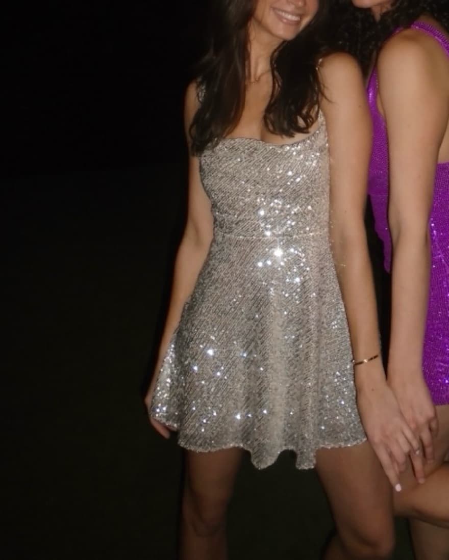 Sequin FLL Sparkly Mini Dress  - Image 2