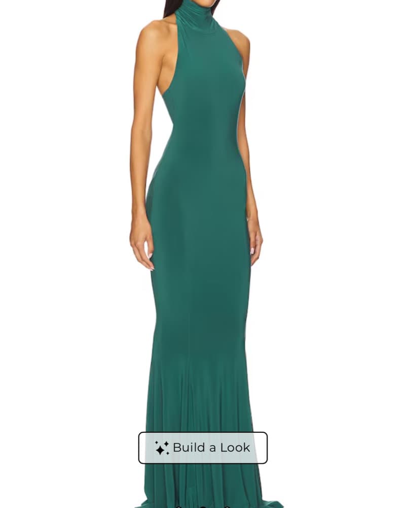 x REVOLVE Halter Turtle Fishtail Gown - Image 2