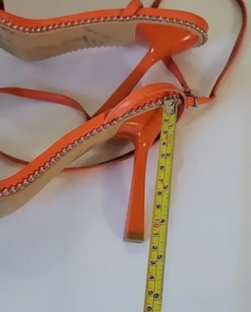 Orange Strappy Heels - Image 3