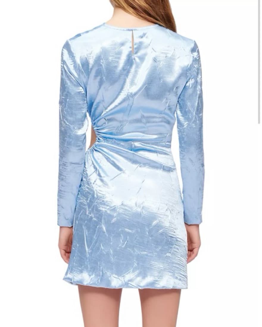Maje Sky Blue Mini Dress sz 38 - Image 4
