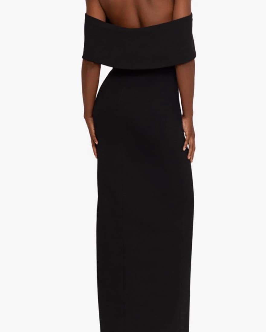 Black Off The Shoulder Gown - Image 2