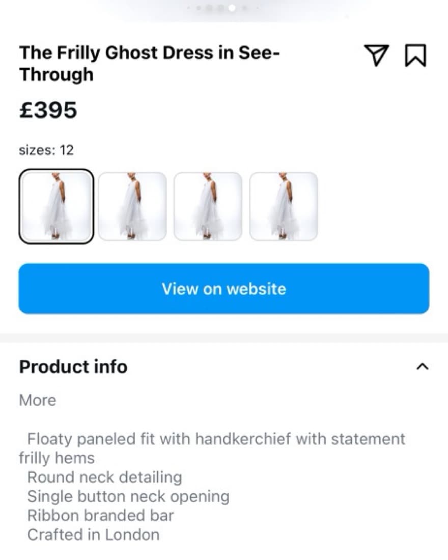 The All White Sheer Frilly Ghost Dress - Image 6