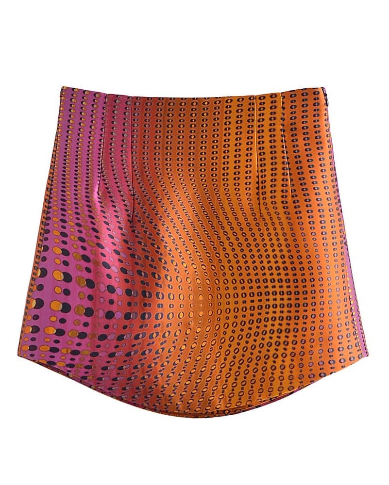 Zara Retro Print Mini Skirt - Image 2