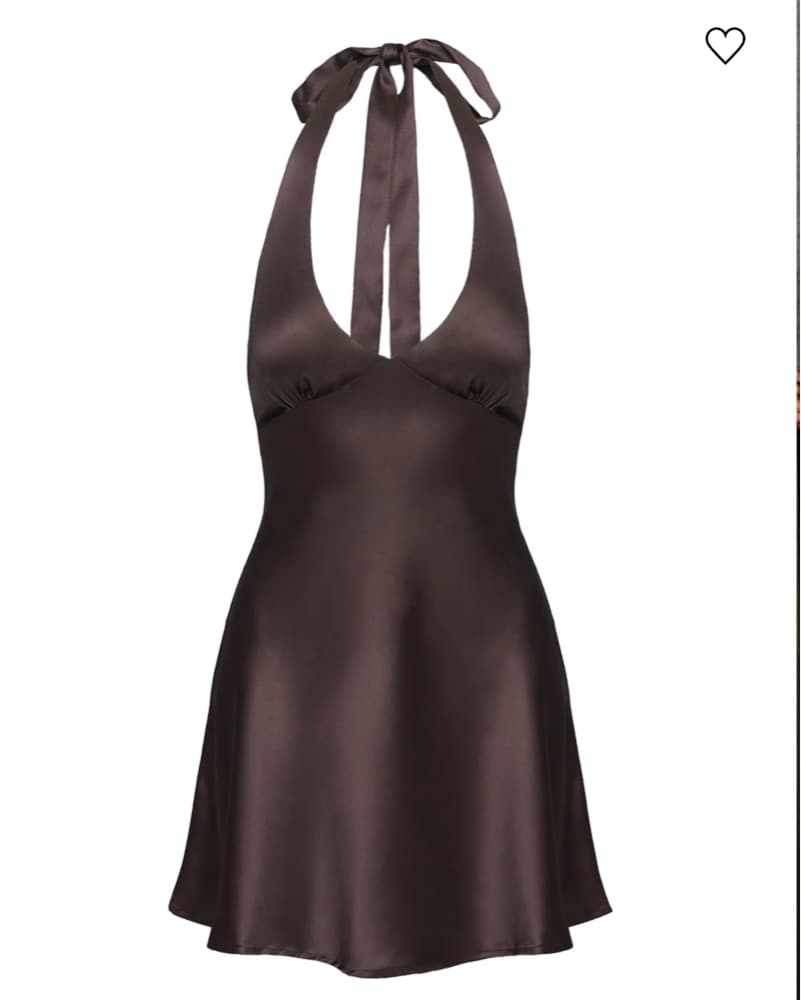 Satin Mini Dress - Image 4