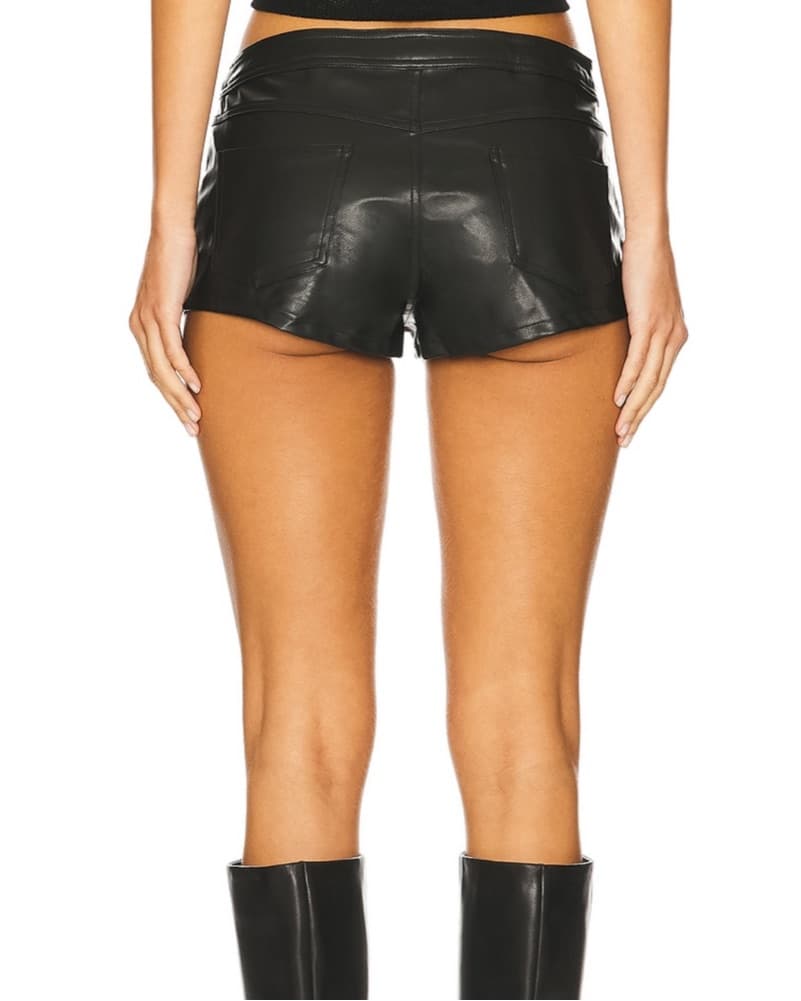 Superdown Leather Shorts - Image 5