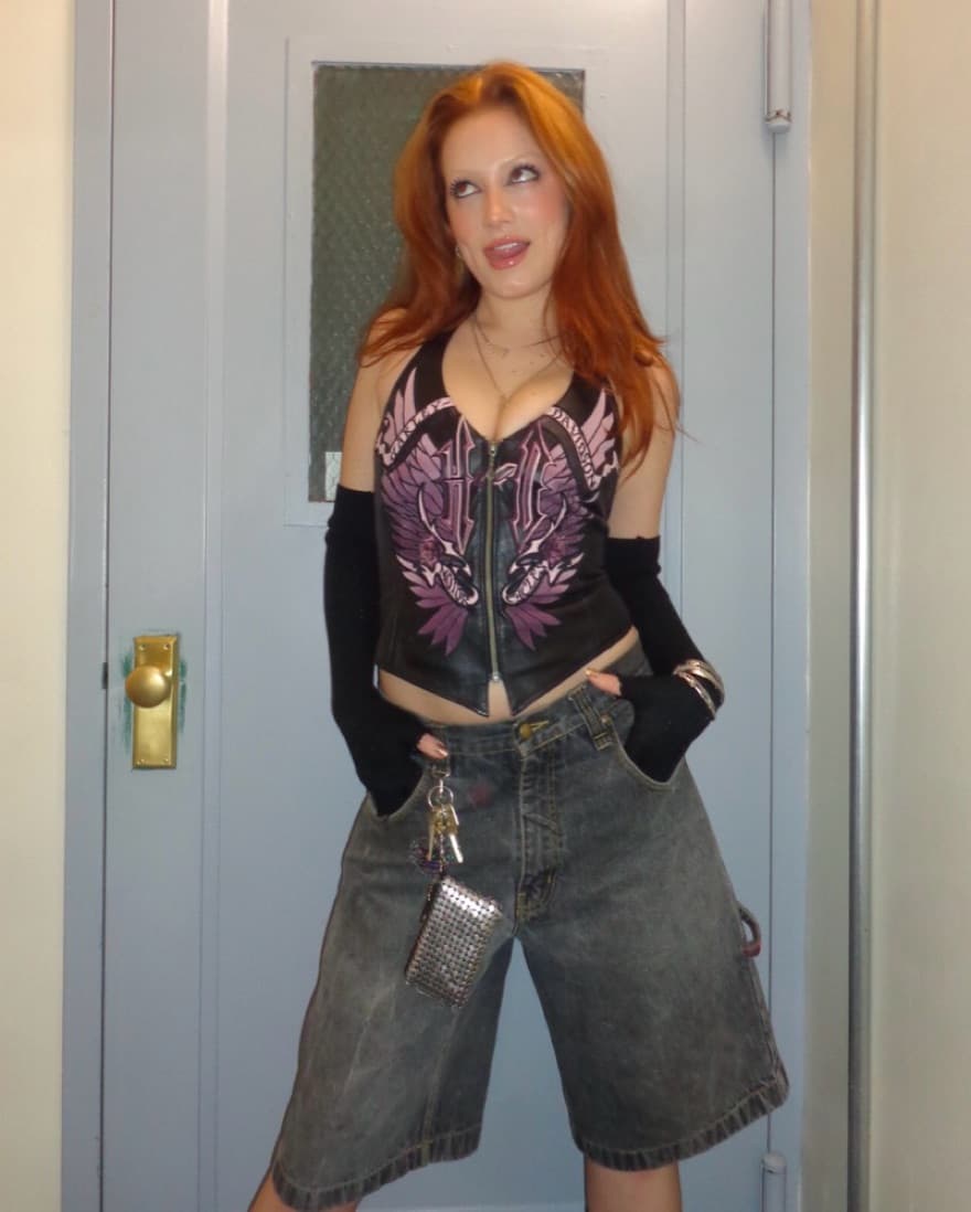 Vintage Harley Davidson Corset - Image 1