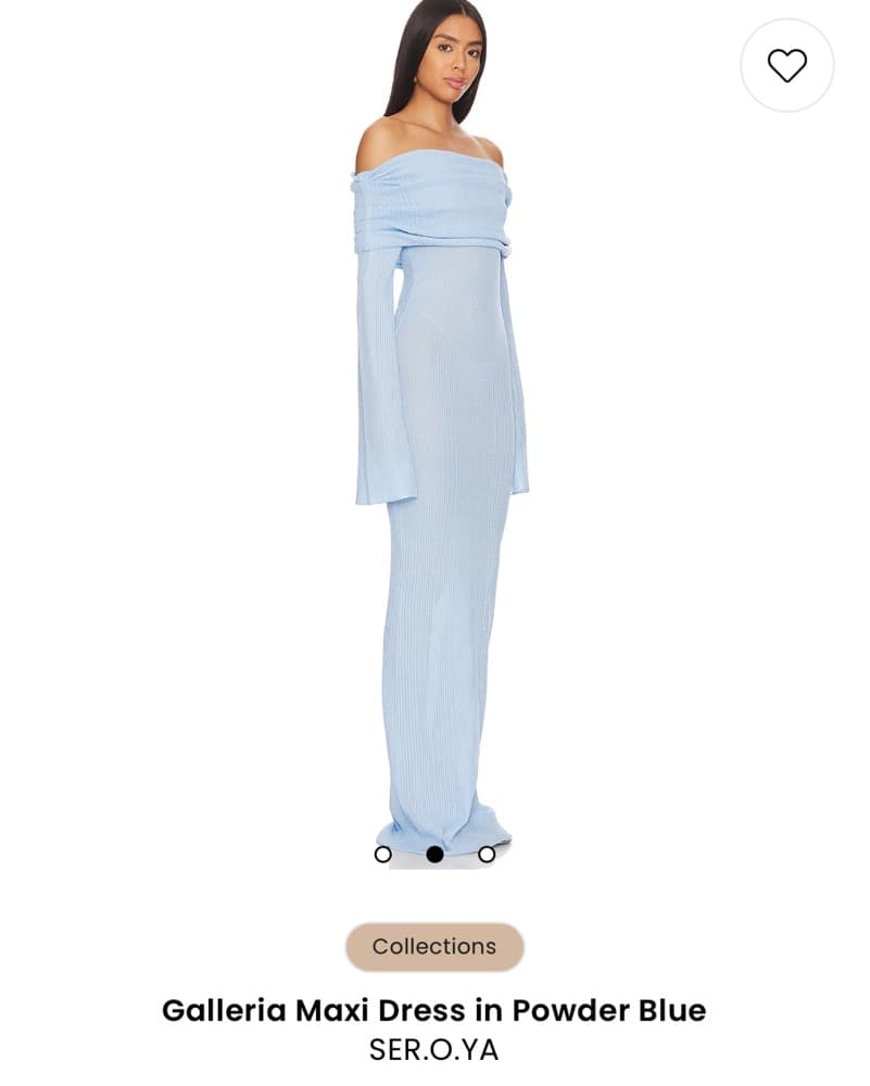 SEROYA Galleria Maxi Dress Powder Blue - Image 2