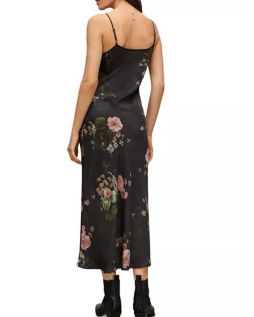 ALLSAINTS Bryony Black Floral Dress - Image 2