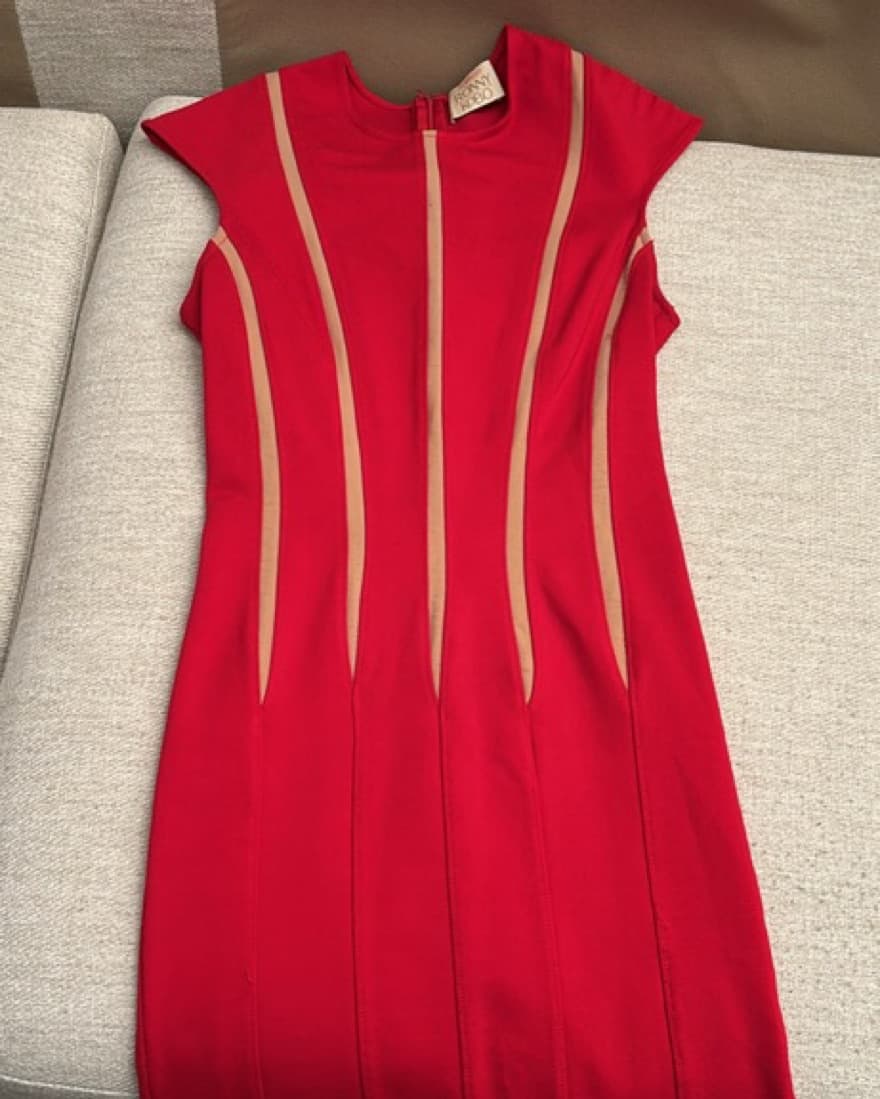 Ronny Kobo Short Red Dress - Image 1