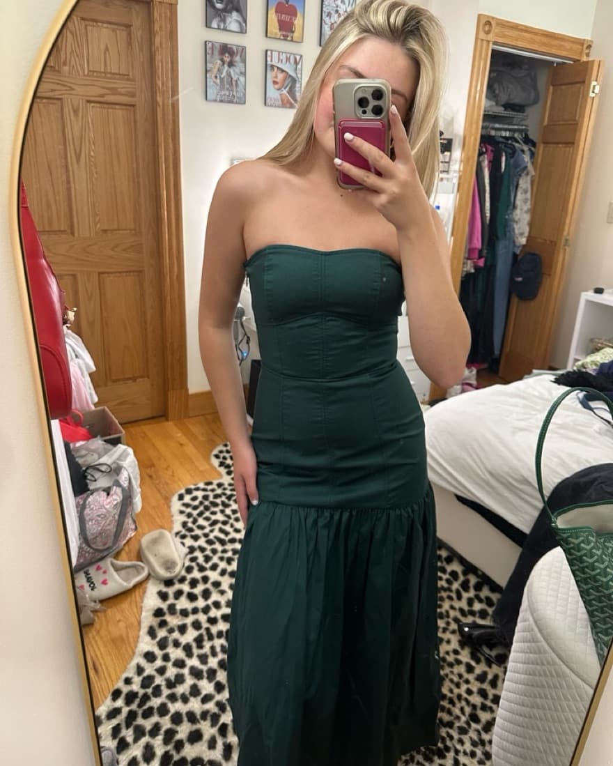 Deep Green Zara Dress - Image 1