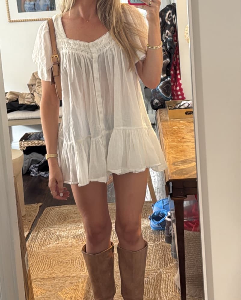 White babydoll Dress - Image 4