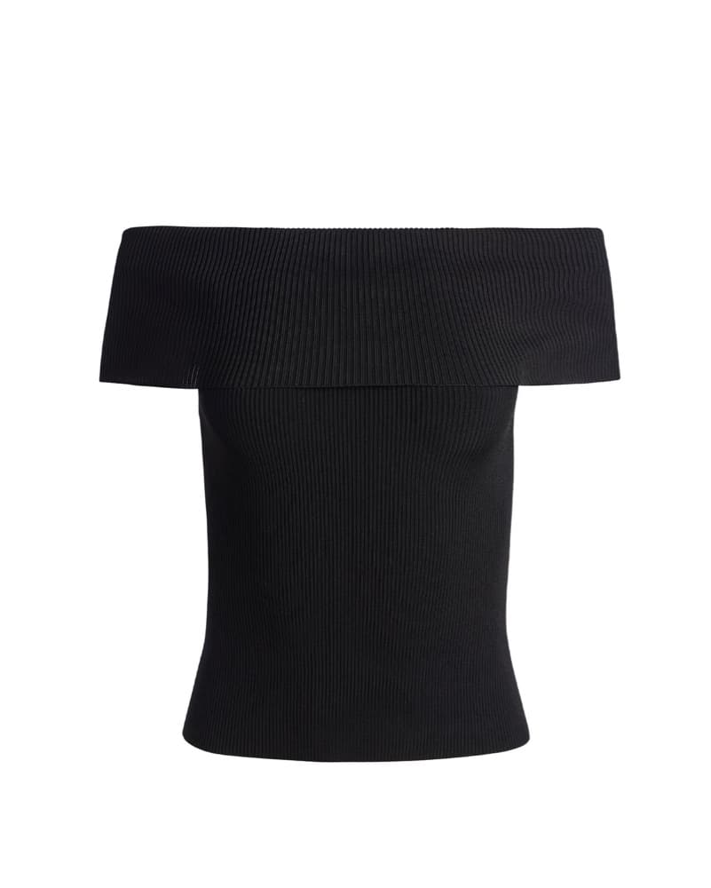 Off-the-Shoulder Sweater Top - Image 1