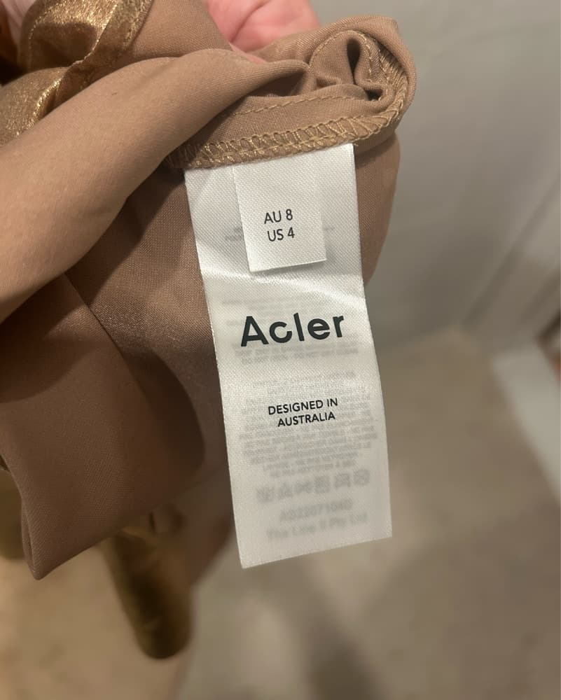 Acler Gold Dress - Image 4