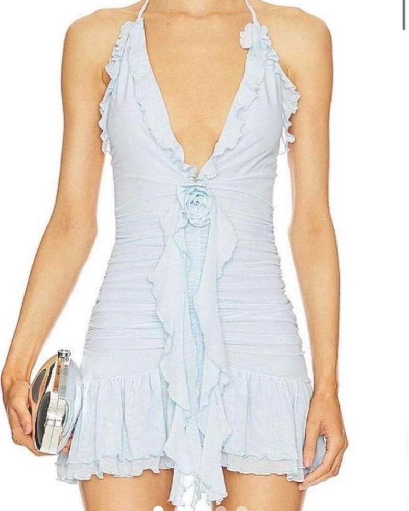 More To Come Dress In Blue - Image 1