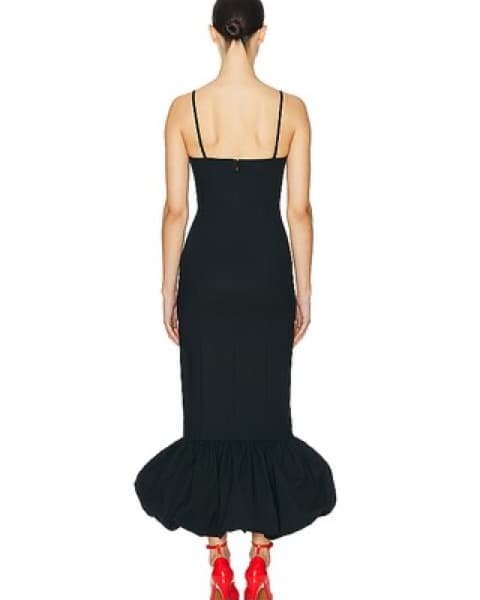 Helsa Faillie Midi Dress In Black - Image 6