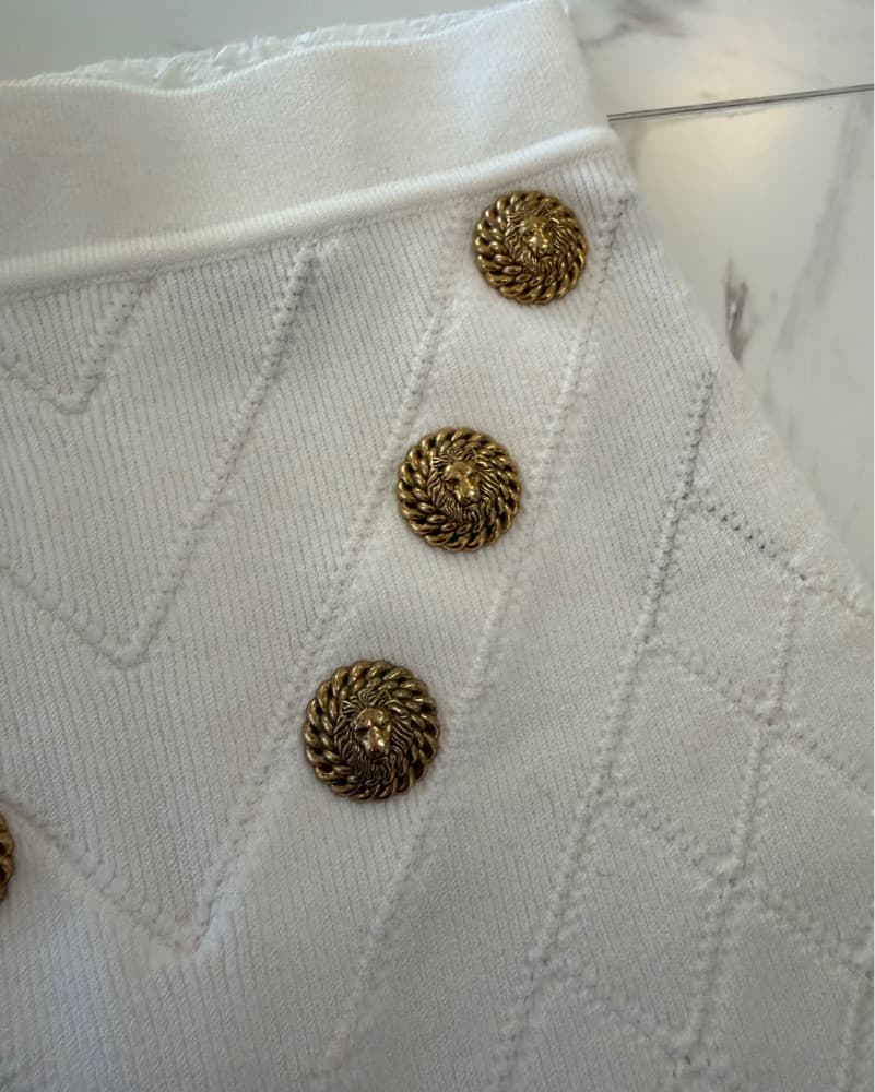 Balmain Mini Skirt XS 34 - Image 6