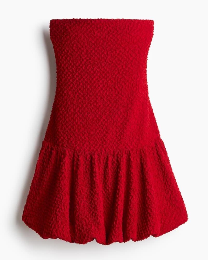 Strapless Mini Dress - Red  - Image 1