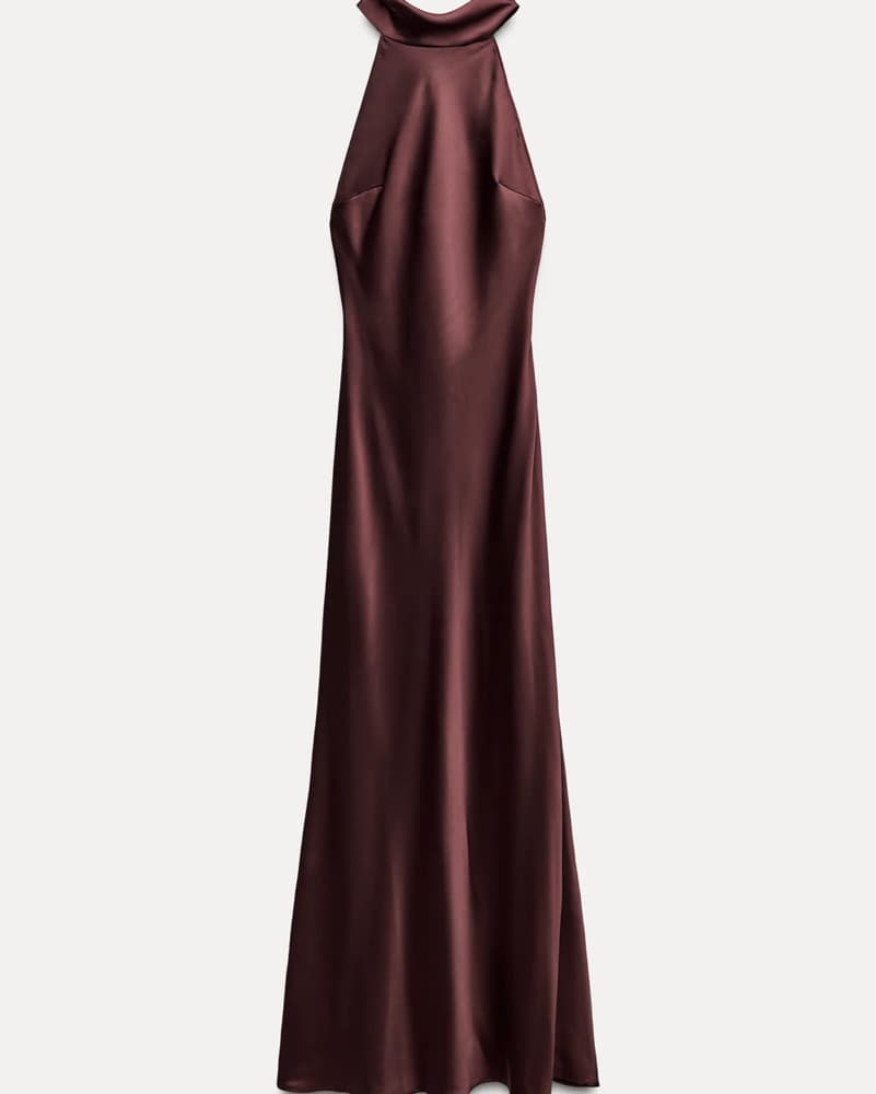 Zara Long Halter Dress - Image 1