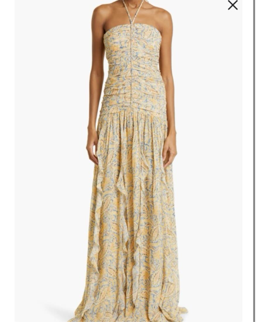 Veronica Beard Silk Paisley Maxi Dress - Image 2