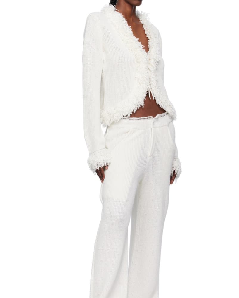 Cozy Chic Fringed Knit Set - Image 2