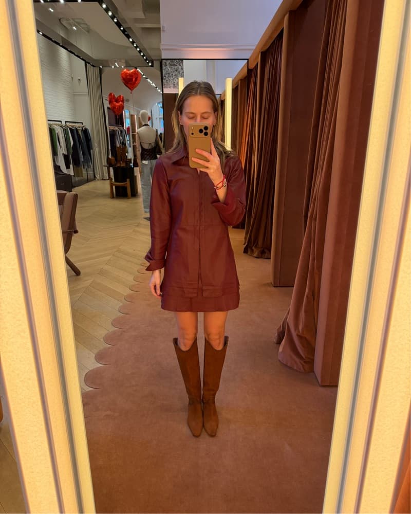 By Malene Birger Red Leather Set XS - Image 3