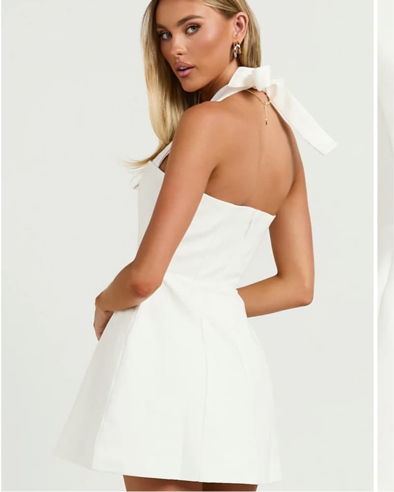 White Mini Dress - Image 3