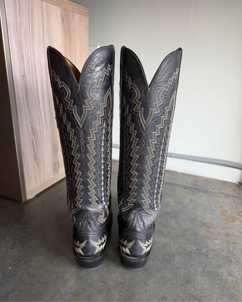 Lucchese Priscilla Black Cowboy Boots - Image 4