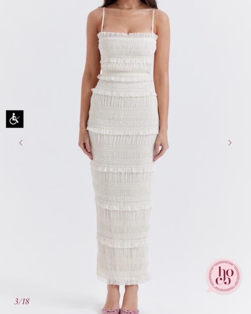 Solana Ivory Dress  - Image 3