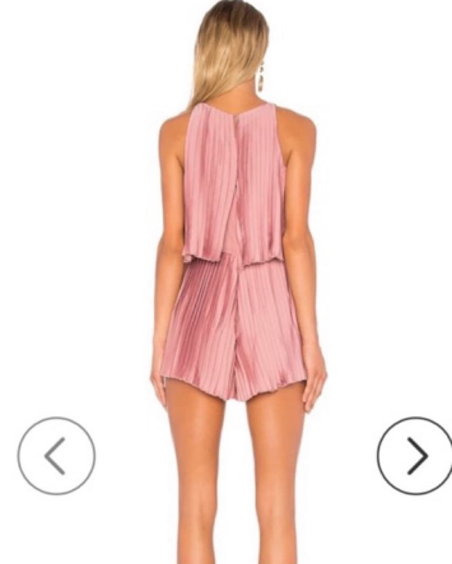 Lovers + Friends Pink Pleated Romper - Image 2