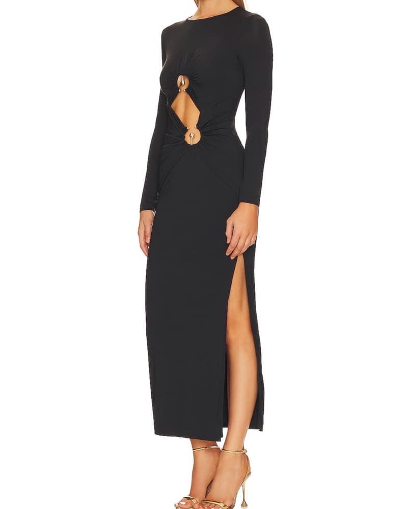 Bardot Black Maxi Dress - Image 2