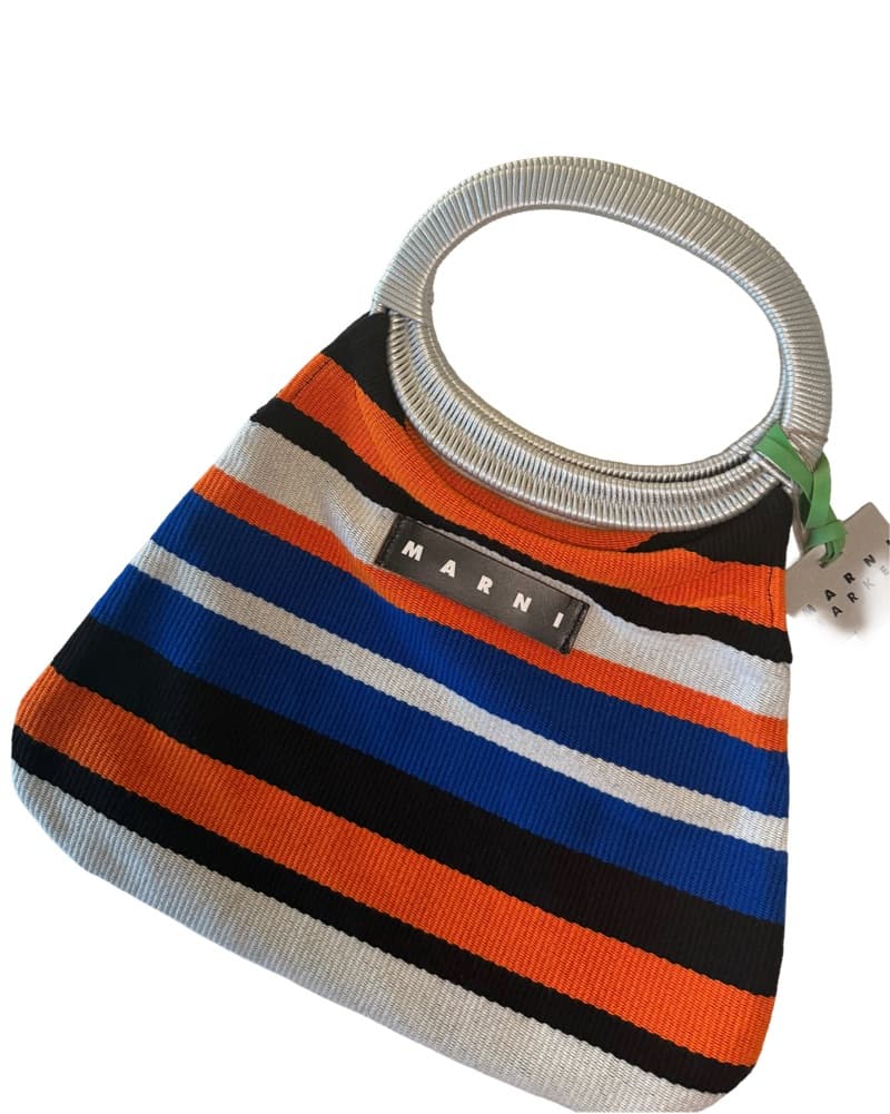 Marni Striped Woven Bag - Image 1