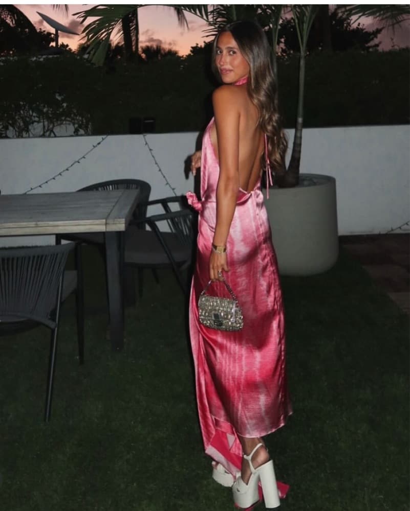 Silvia Tcherassi Theodora Pink Dress | Pink Wedding Guest Dress, Pink Formal Dress - Image 5