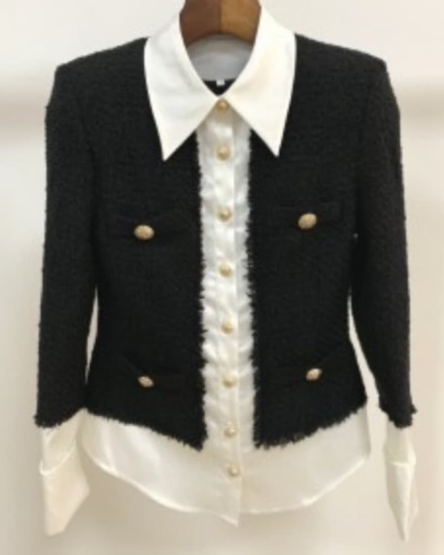 Tweed Button Down Shirt/Jacket - Image 1