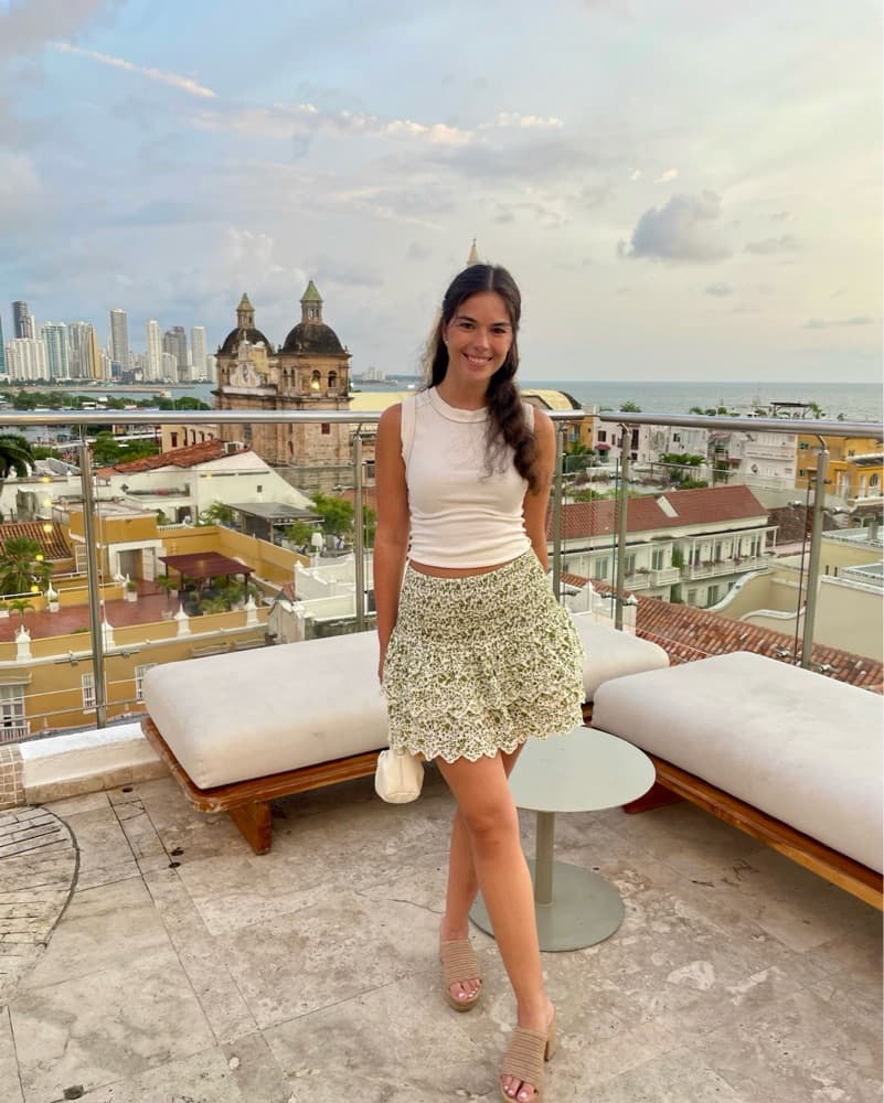 Zara Floral Lace Tiered Skirt - Image 1