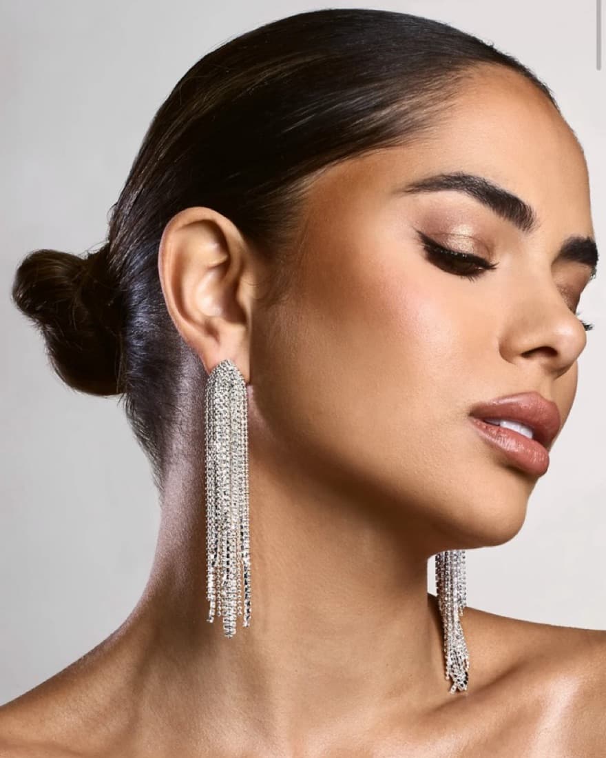 Rhinestone Earrings  - Image 1