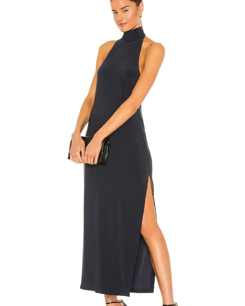 Halter turtle Side Slit Gown - Image 2