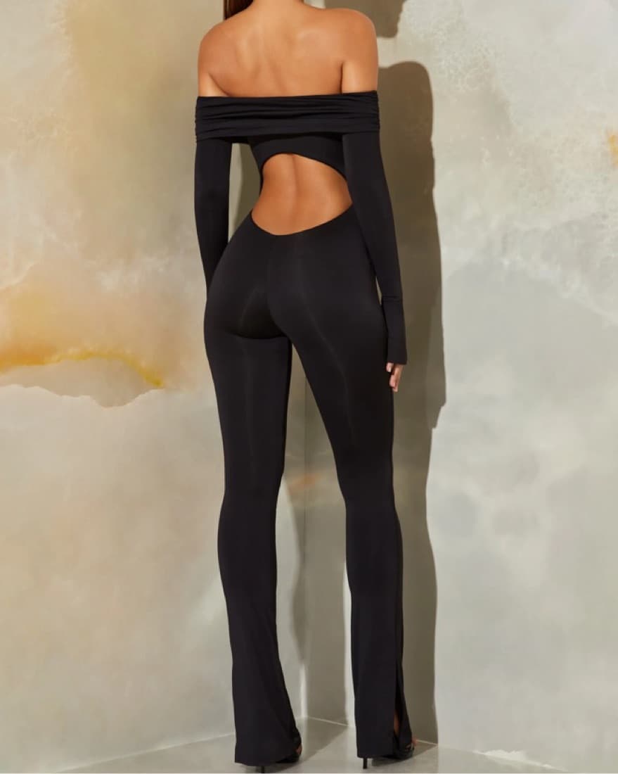 Oh Polly Black Jumpsuit (tall) - Image 2