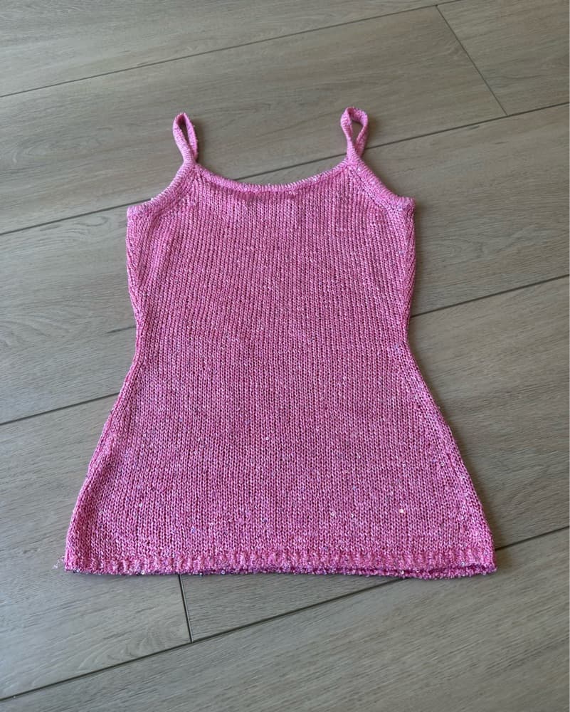 Asta Resort Pink Sparkly Top - Image 2
