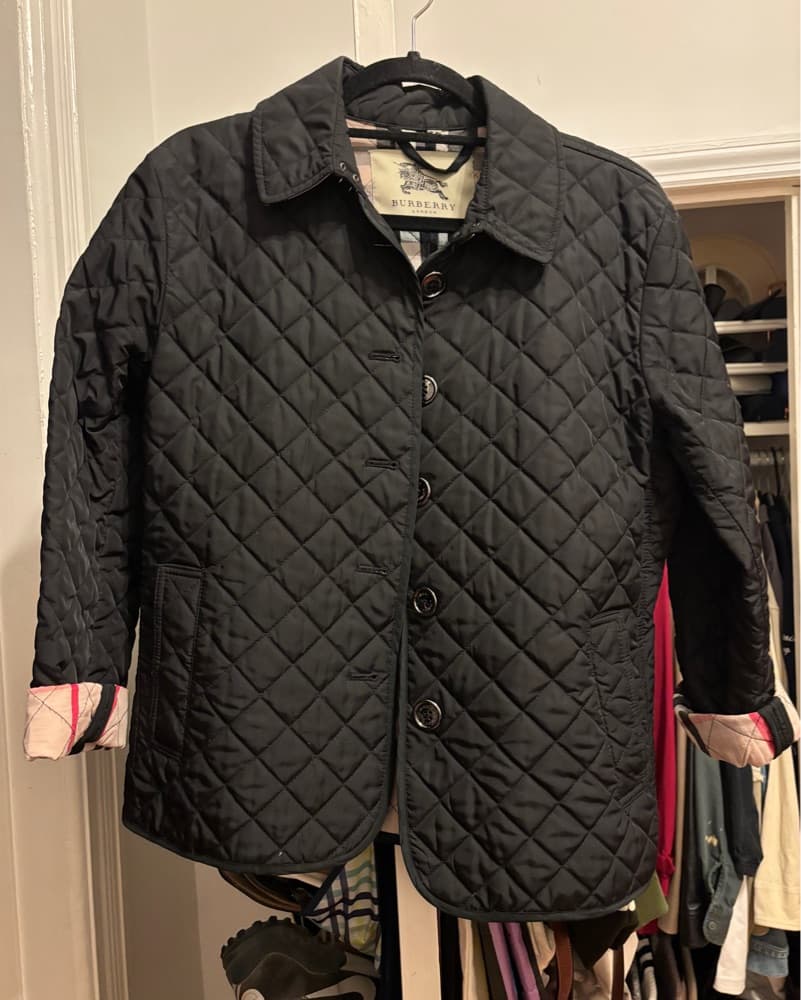 Burberry Black Quilted Jacket - Image 1