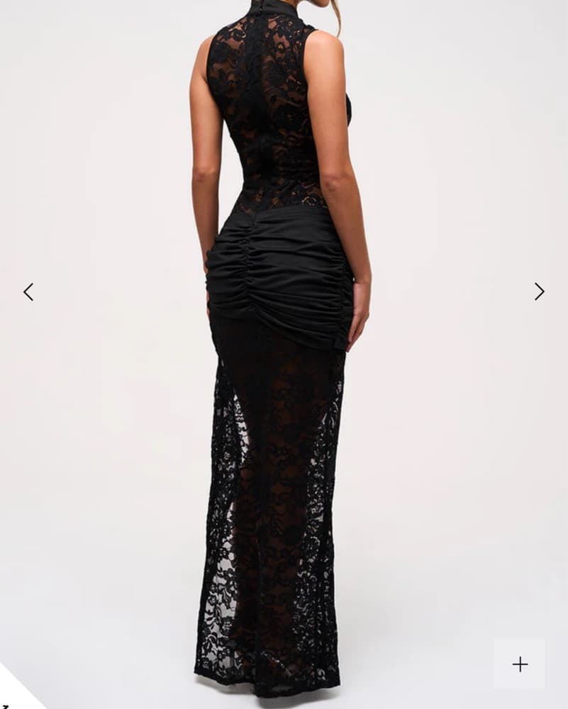 Murci Black Lace Dress - Image 3