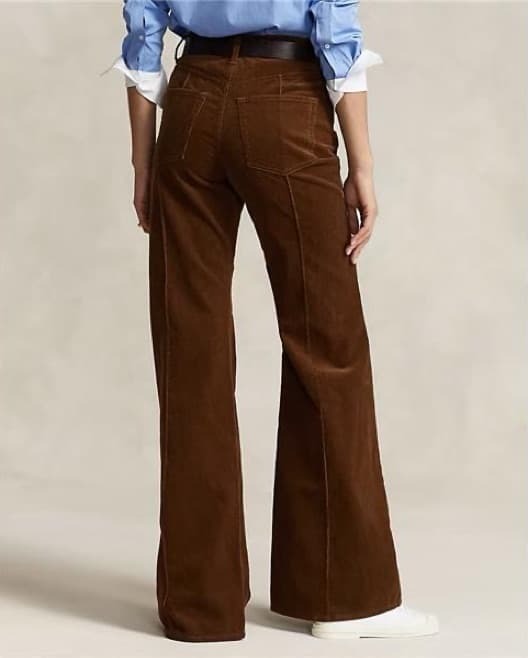 Polo High-Waisted Flare Corduroy Pants - Image 3
