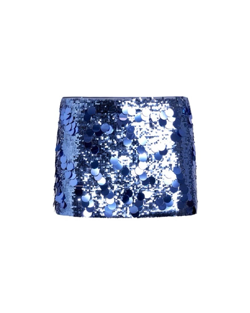Danielle Guizio Low Rise Paillette Skirt - Image 4