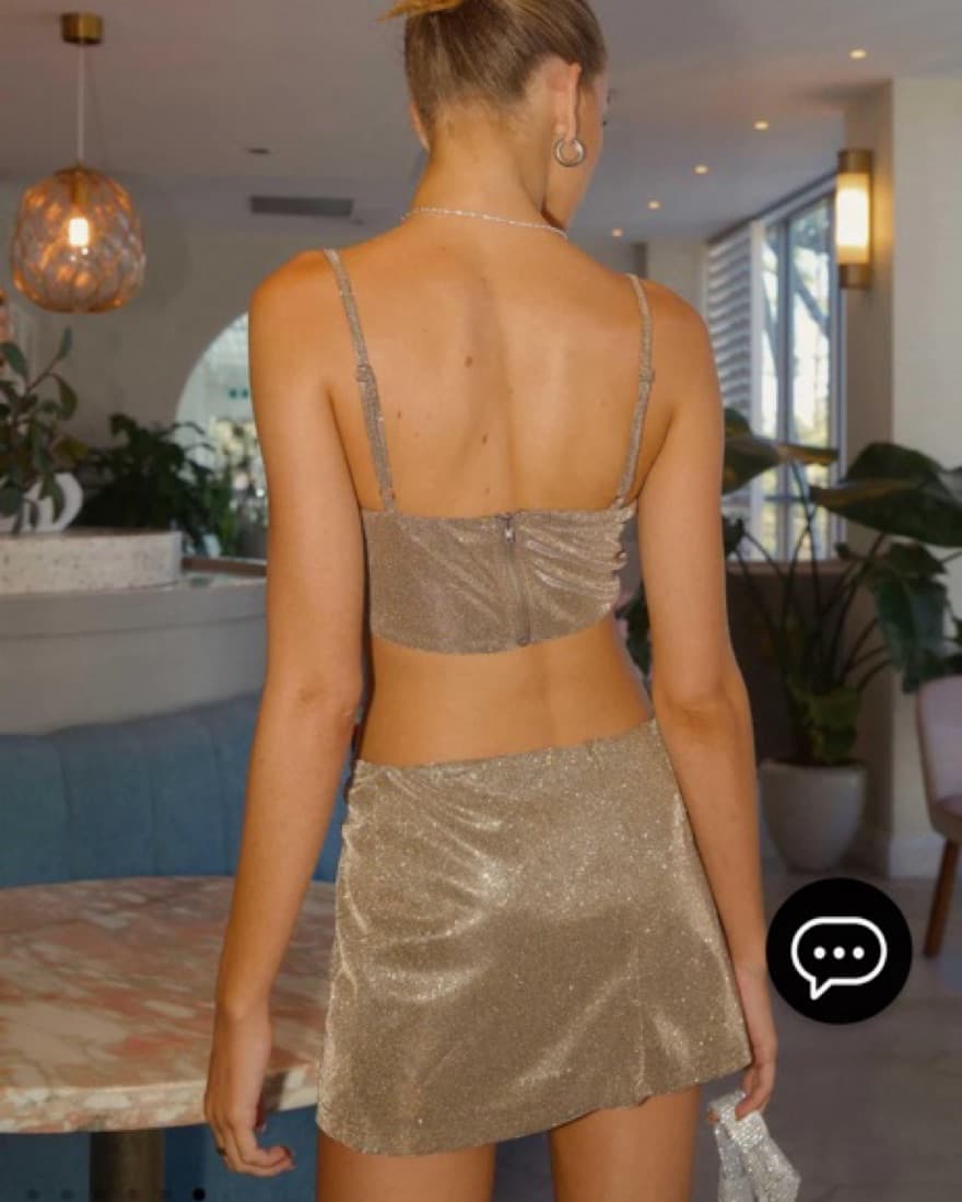 Two Piece Gold Set Peppermayo - Image 5